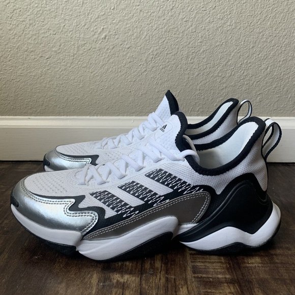 Adidas Impact FLX x Patrick Mahomes White Silver Metallic Shoes - Size 8 main image 8
